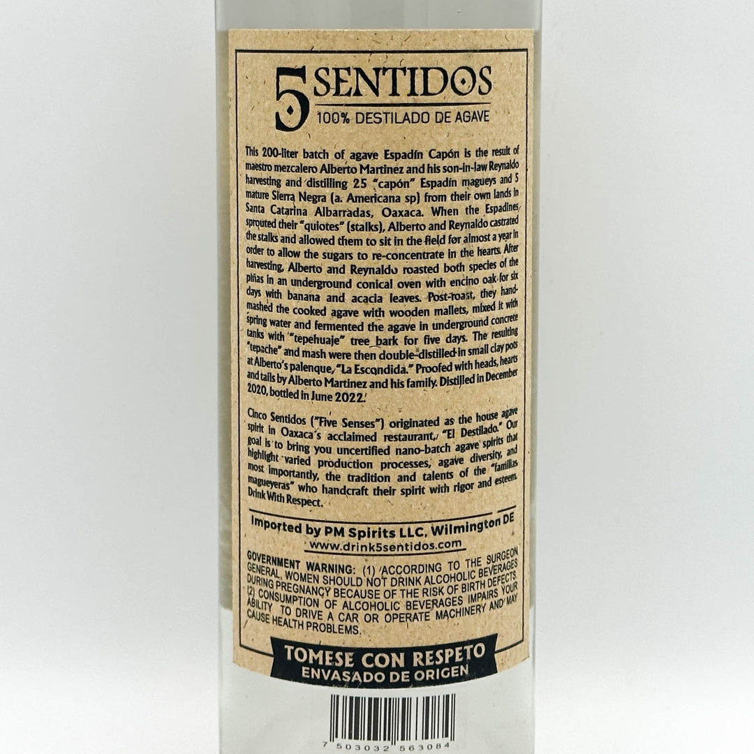 Label Photo- Back of bottle