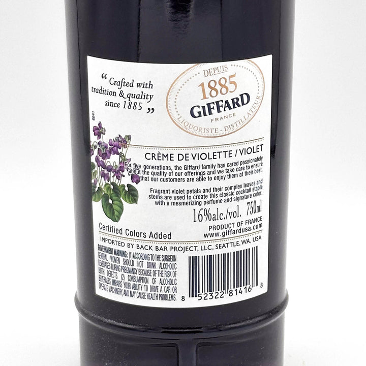 Product Back Label