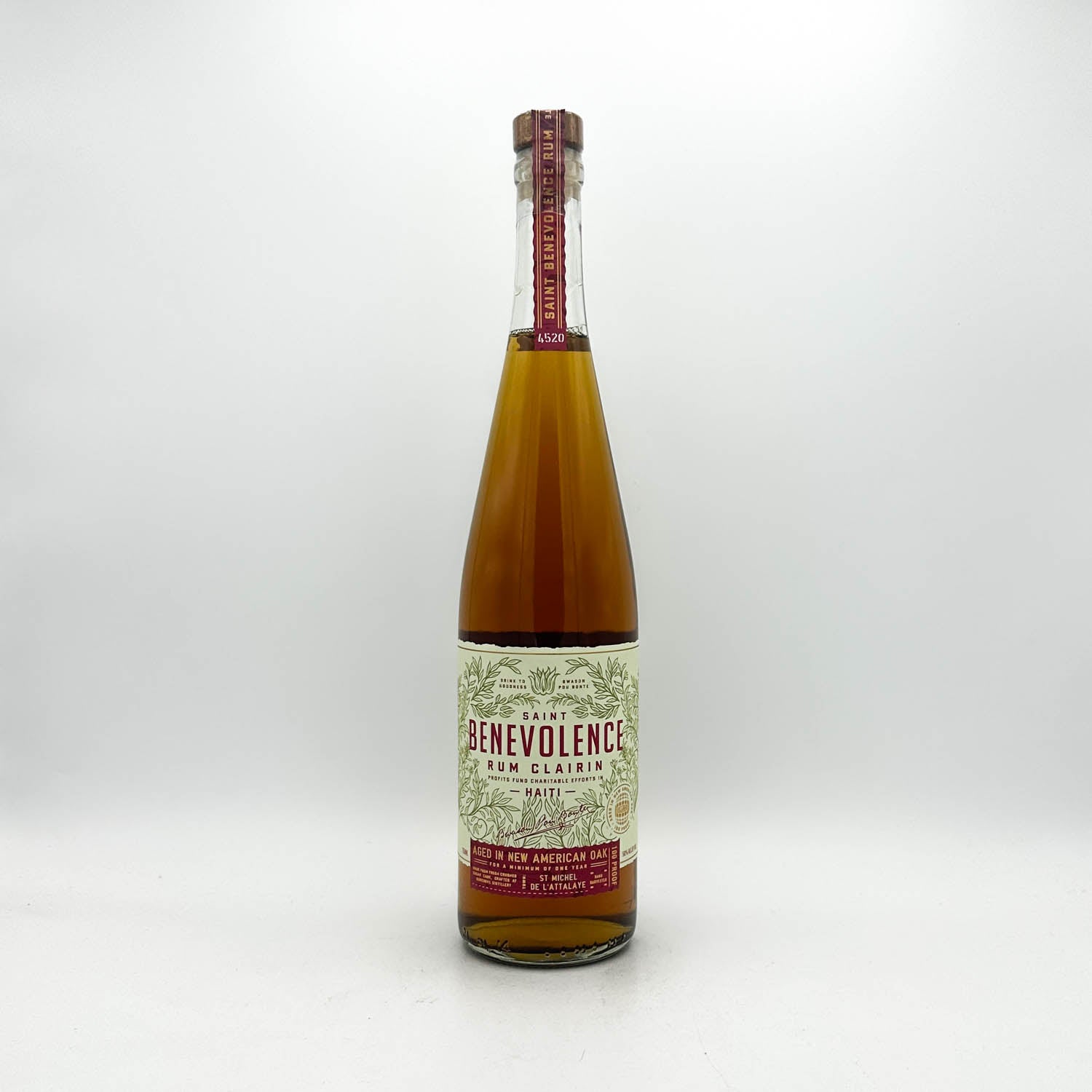prizefighter herbicide Saint Benevolence Aged Rum Clairin – Prizefighter Bottle Shop