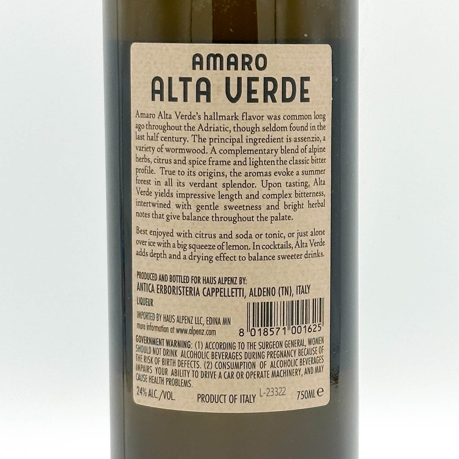Amaro Alta Verde – Prizefighter Bottle Shop