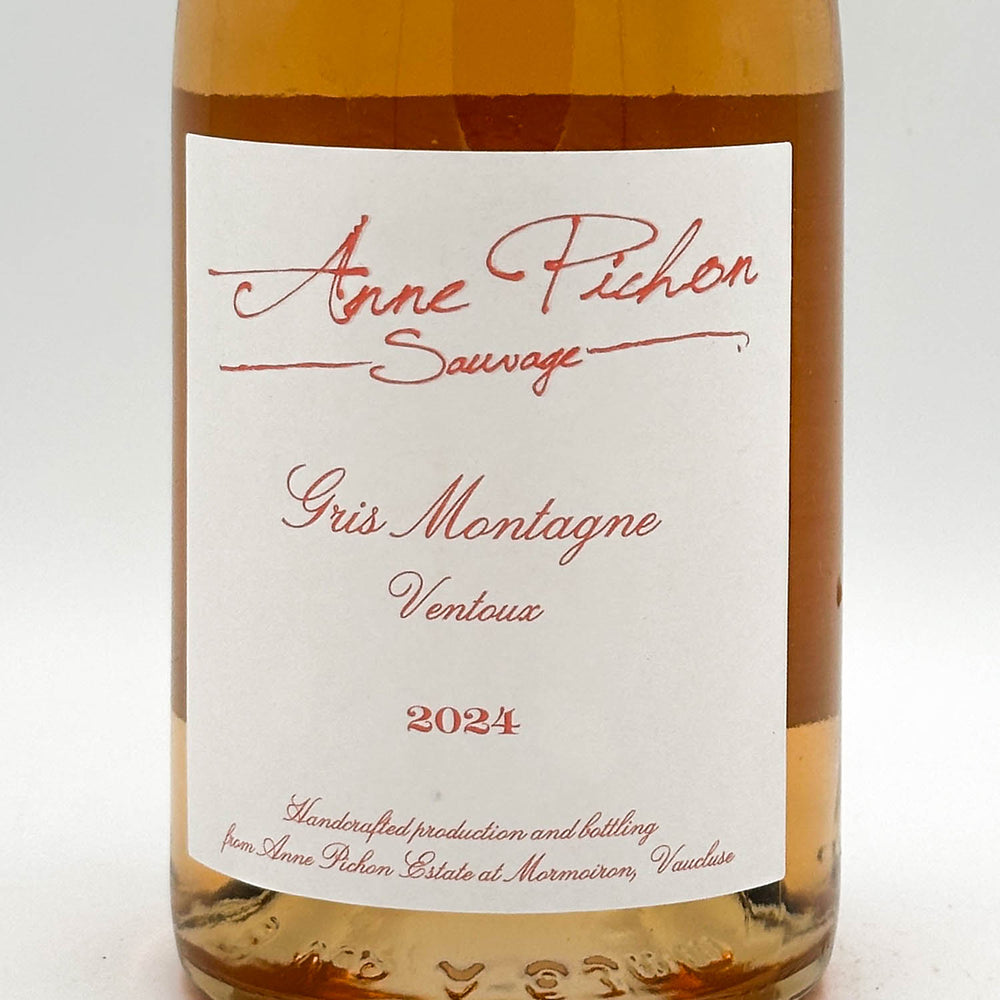 Wine bottle with 'Anne Pichon Sauvage' label on a white background
