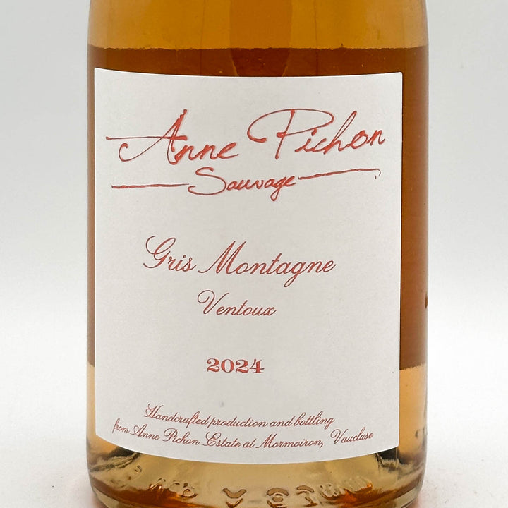 Wine bottle with 'Anne Pichon Sauvage' label on a white background