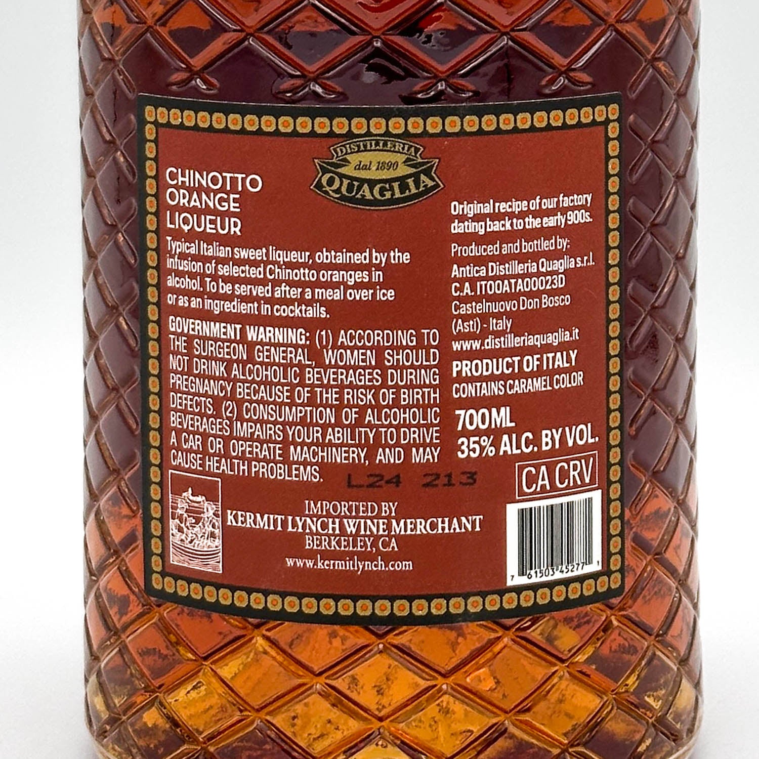 Antica Distilleria Quaglia Chinotto Liquore – Prizefighter Bottle Shop