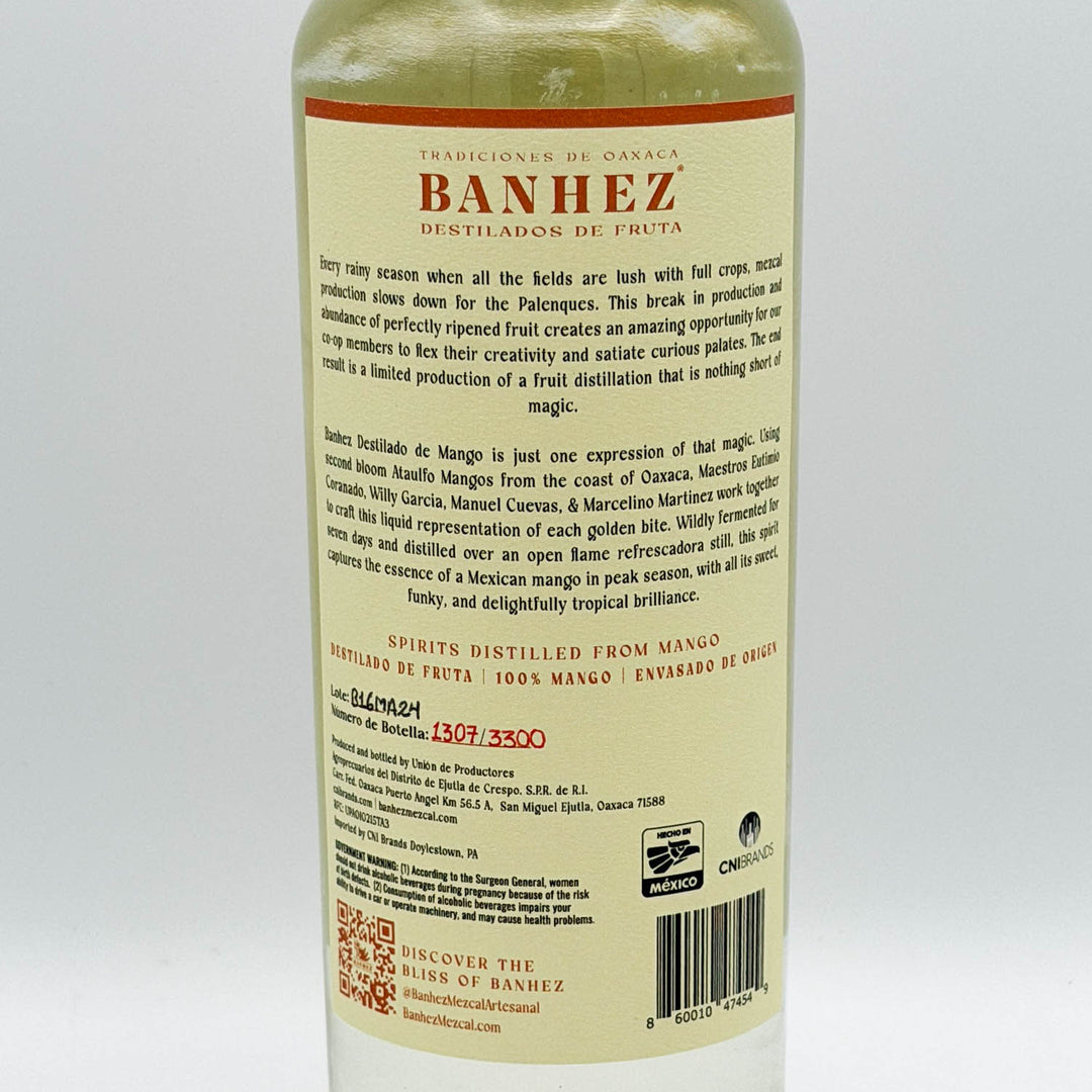 Banhez bottle label on a white background