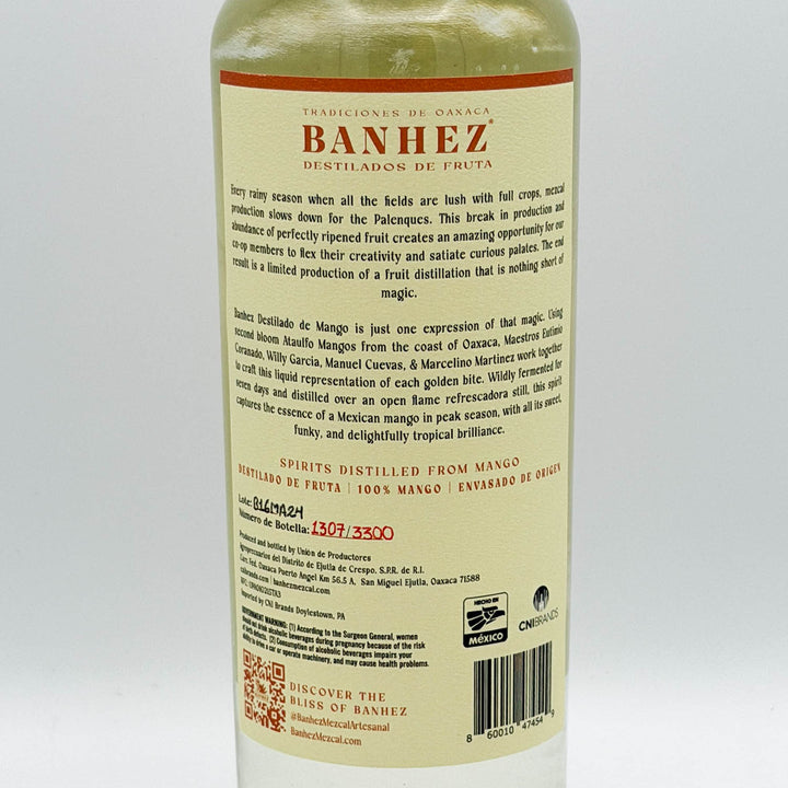 Banhez bottle label on a white background