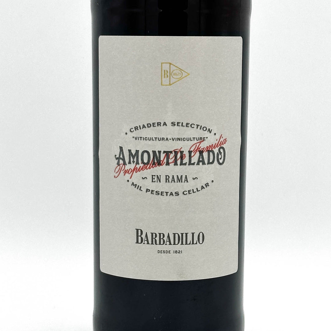 Wine bottle with a label on a white background