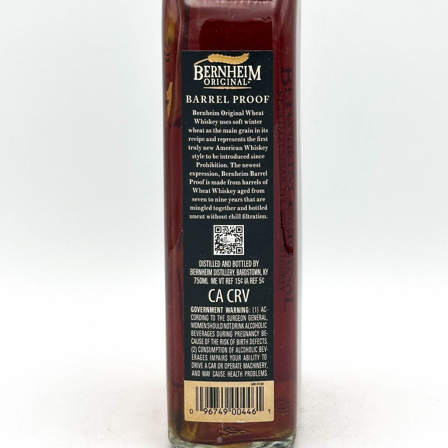 BEVERLY ビバリー イングリッシュ ファームハウス 62-001 2000 Bernheim Original Wheat Whiskey Barrel Proof – Prizefighter Bottle