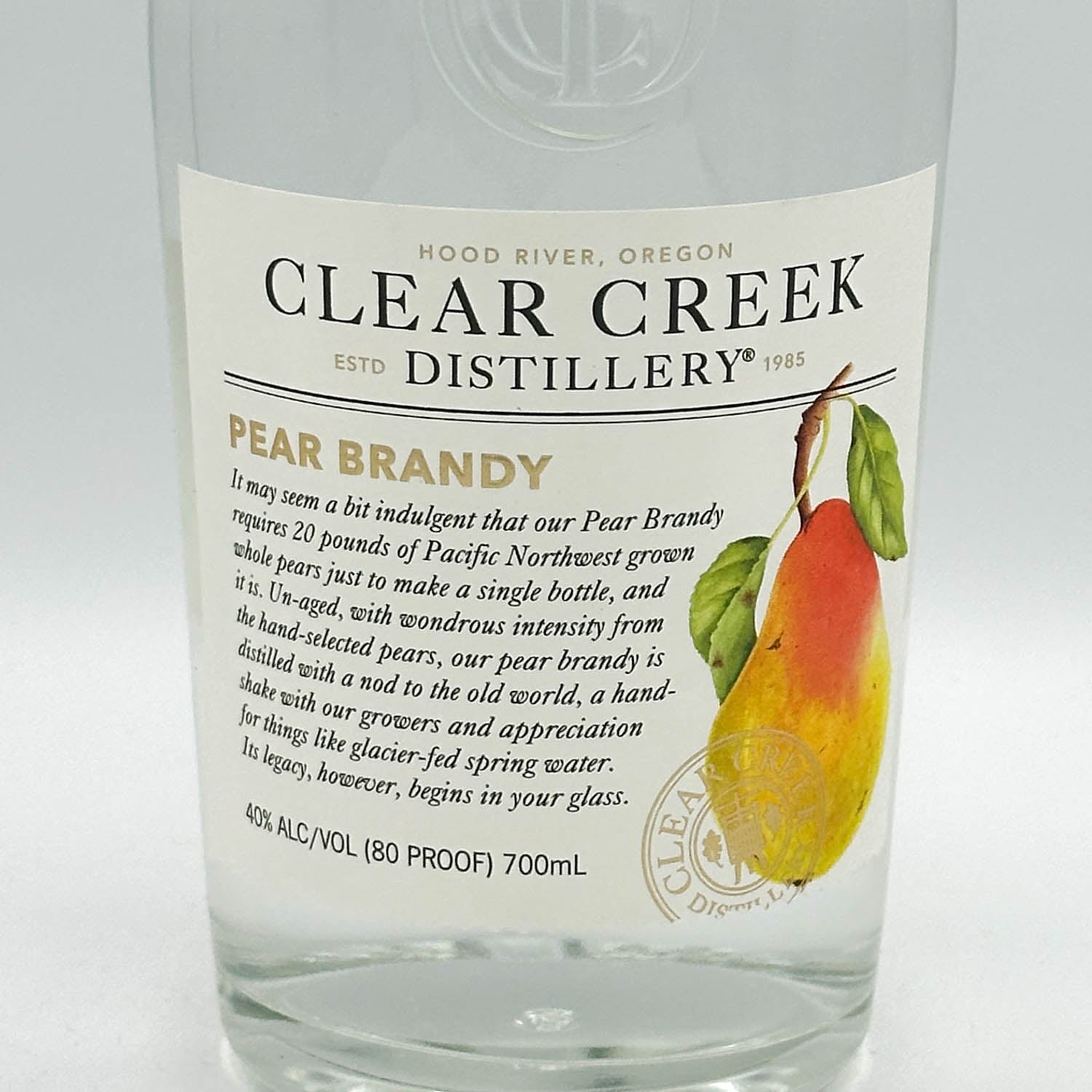 Clear Creek Distillery Pear Brandy – Prizefighter Bottle Shop