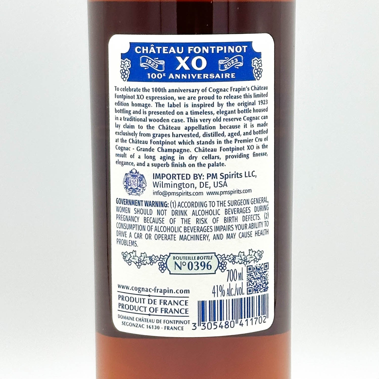 Cognac Frapin Chateau Fontpinot XO 100 Anniversaire – Prizefighter