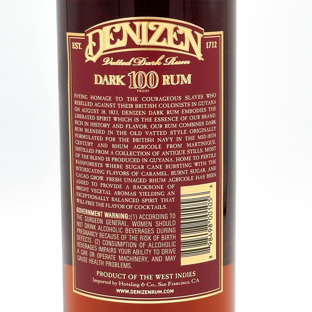 Product Back label