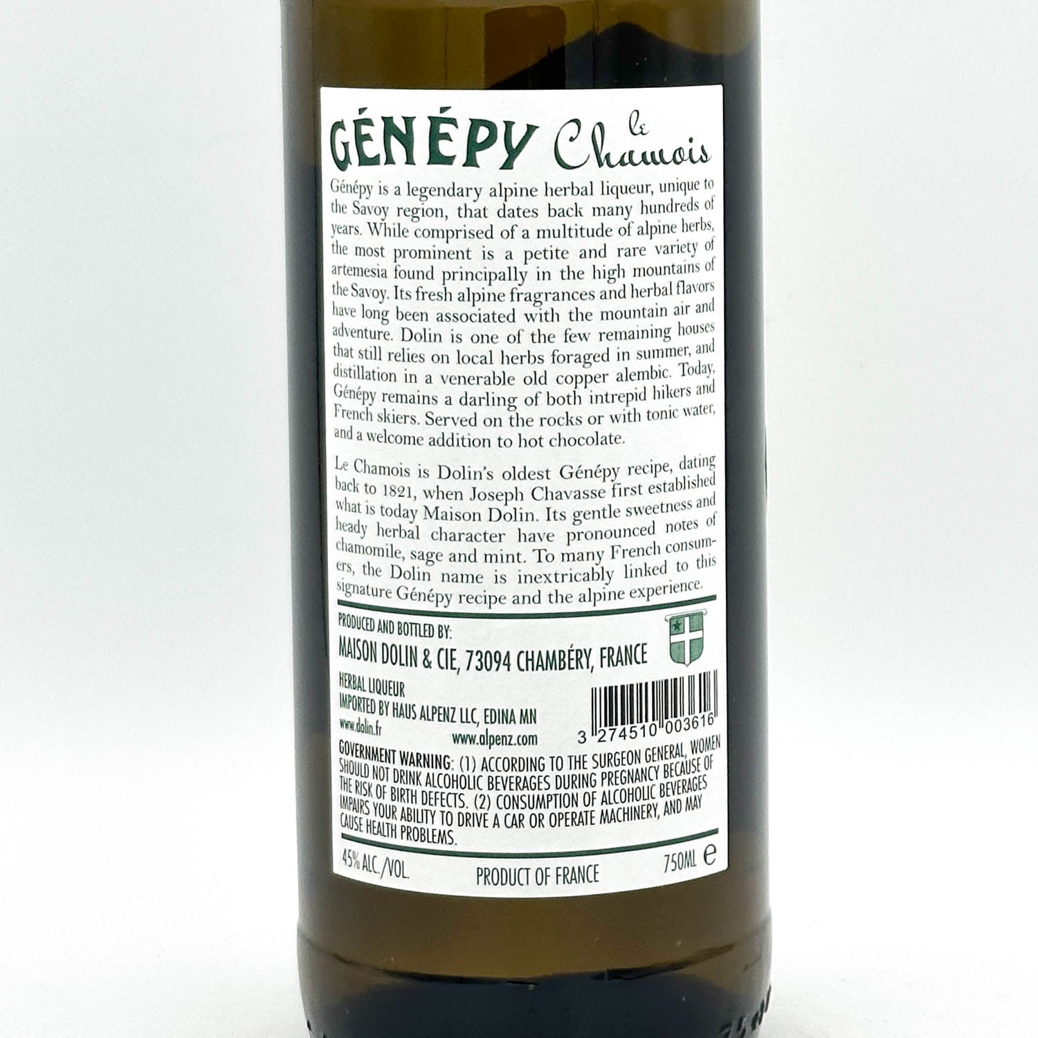 Dolin Génépy le Chamois – Prizefighter Bottle Shop