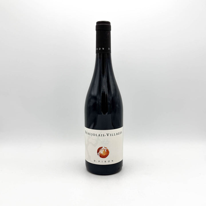 Wine bottle with a white label on a white background