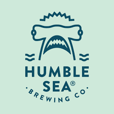 Humble Sea Brewing Co. logo of a Hammerhead Shark on a teal background