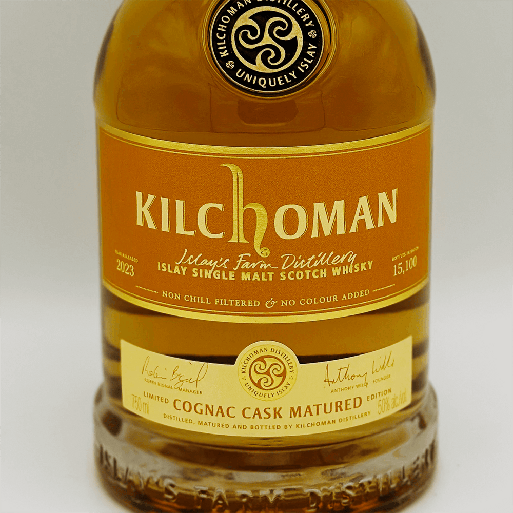 Kilchoman Cognac Cask Matured Label