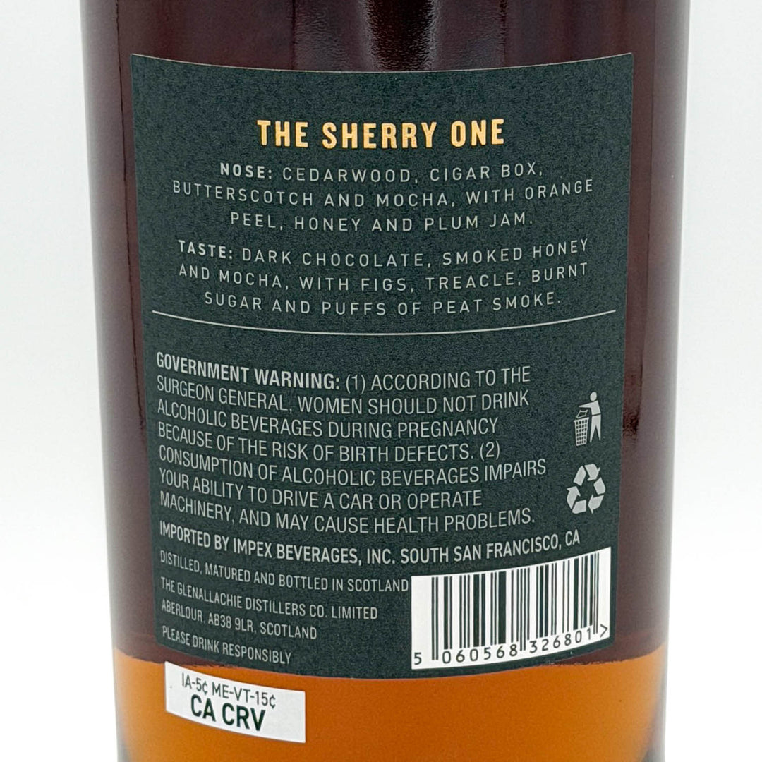 Back label of a bottle with text and branding details.
