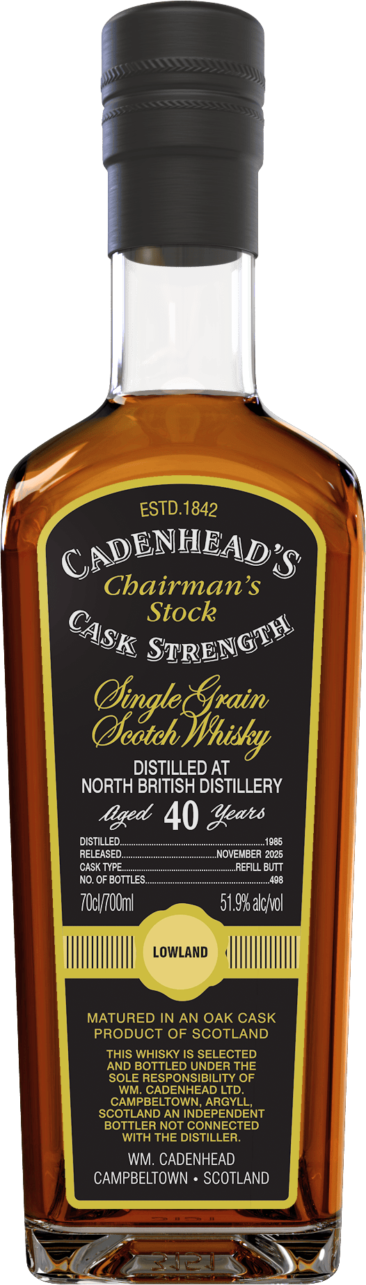 Cadenhead's Chairman's Stock North British 1985 40 year