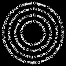 Black and white original pattern spiral logo