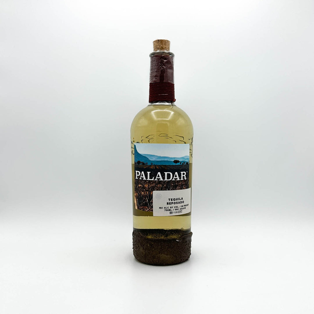 Paladar tequila bottle on a white background