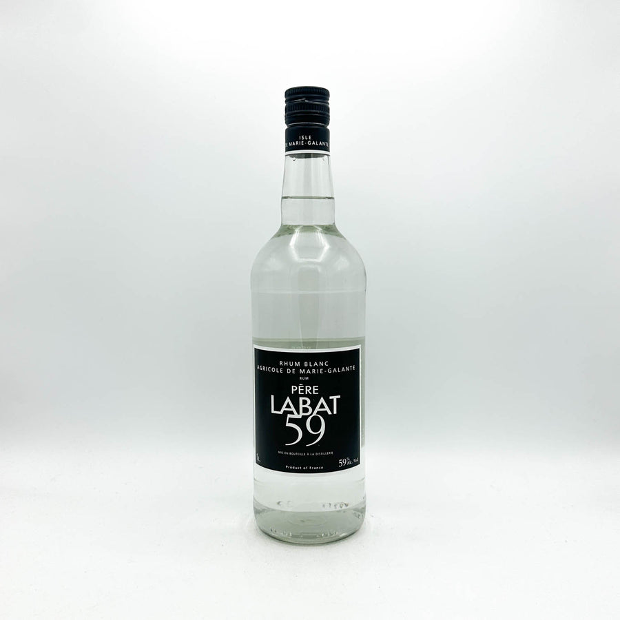 Bottle of Pére Labat 59 on a white background