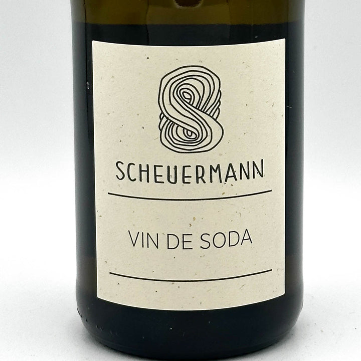 Bottle of Scheuermann Vin de Soda on a white background