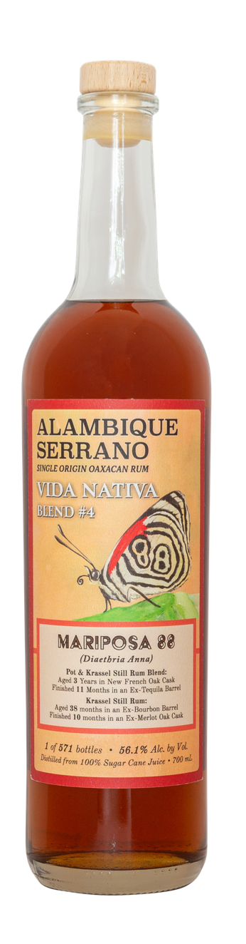 Alambique Serrano Vida Nativa Blend #4 Mariposa 88