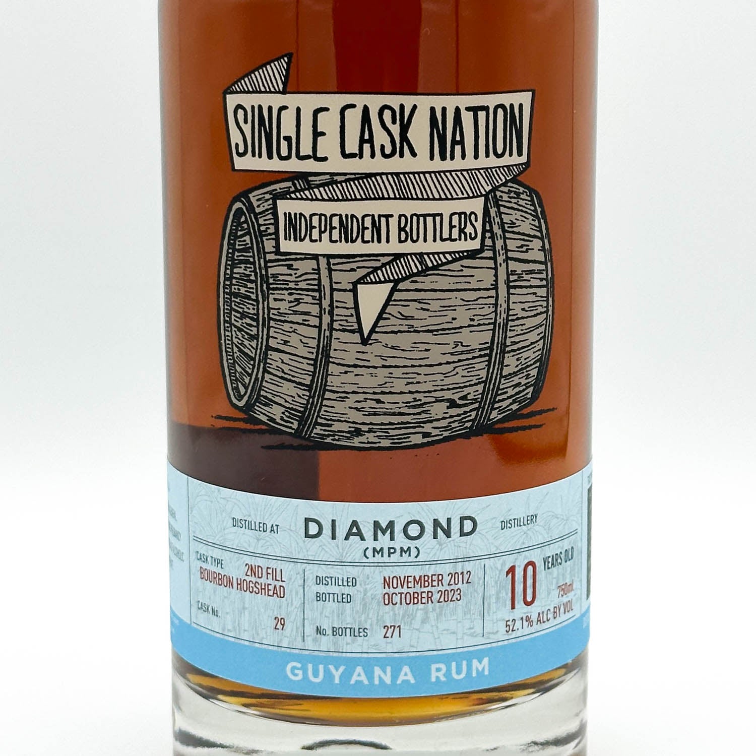 Single Cask Nation Diamond (MPM) 10 Year Rum – Prizefighter Bottle