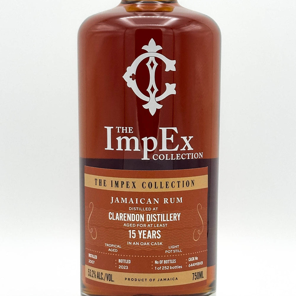 Bottle of The ImpEx Collection Jamaican Rum on a white background