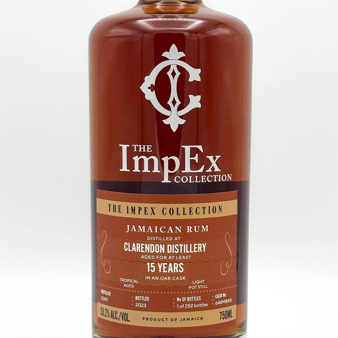 Bottle of The ImpEx Collection Jamaican Rum on a white background