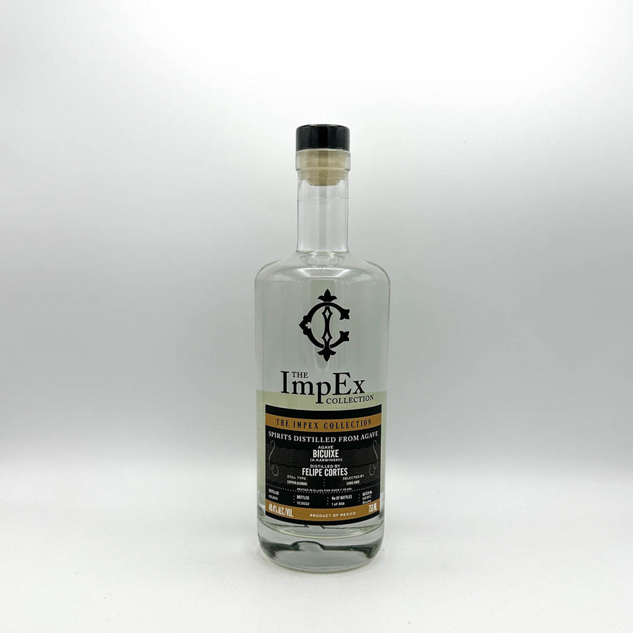 Bottle of ImpEx Collection liquor on a white background