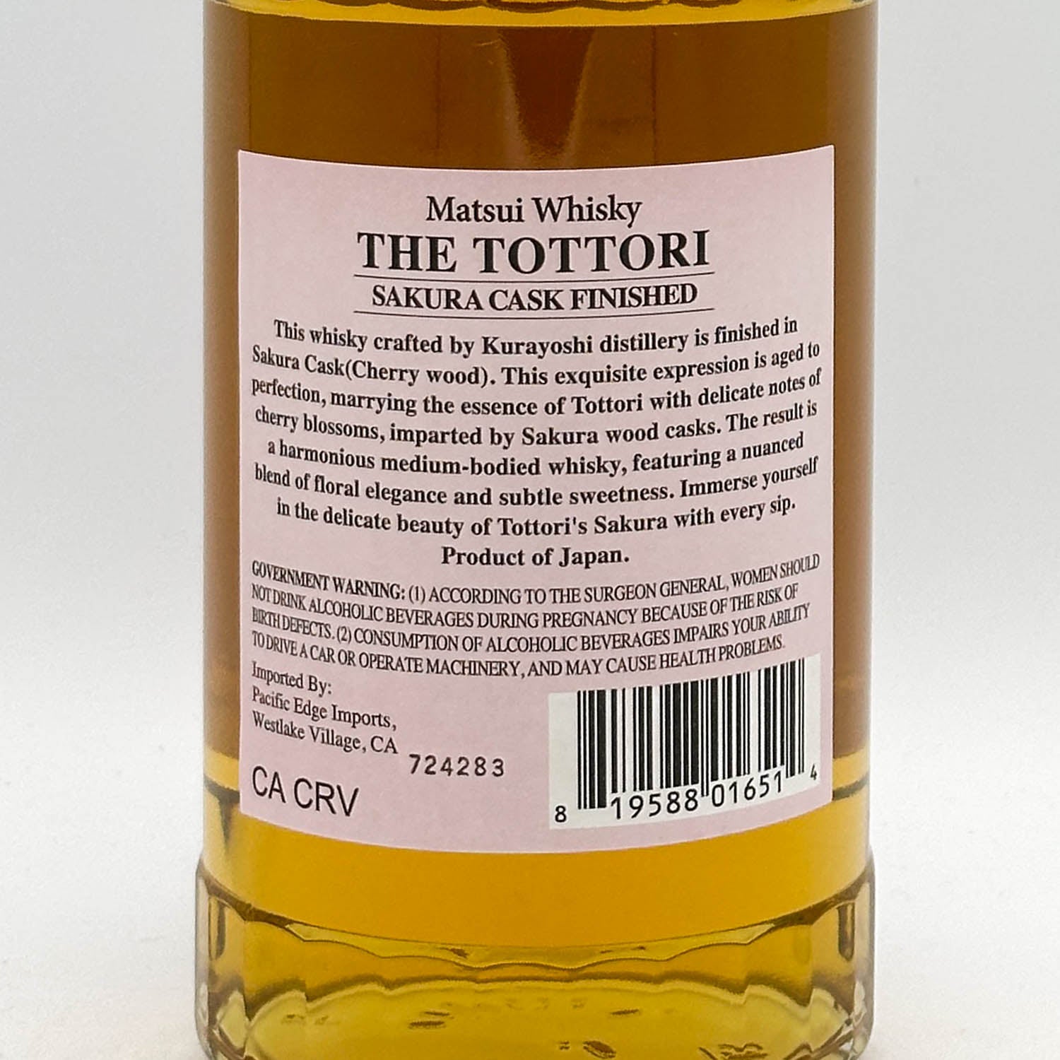 The Tottori - Sakura Cask Finished – Prizefighter Bottle Shop