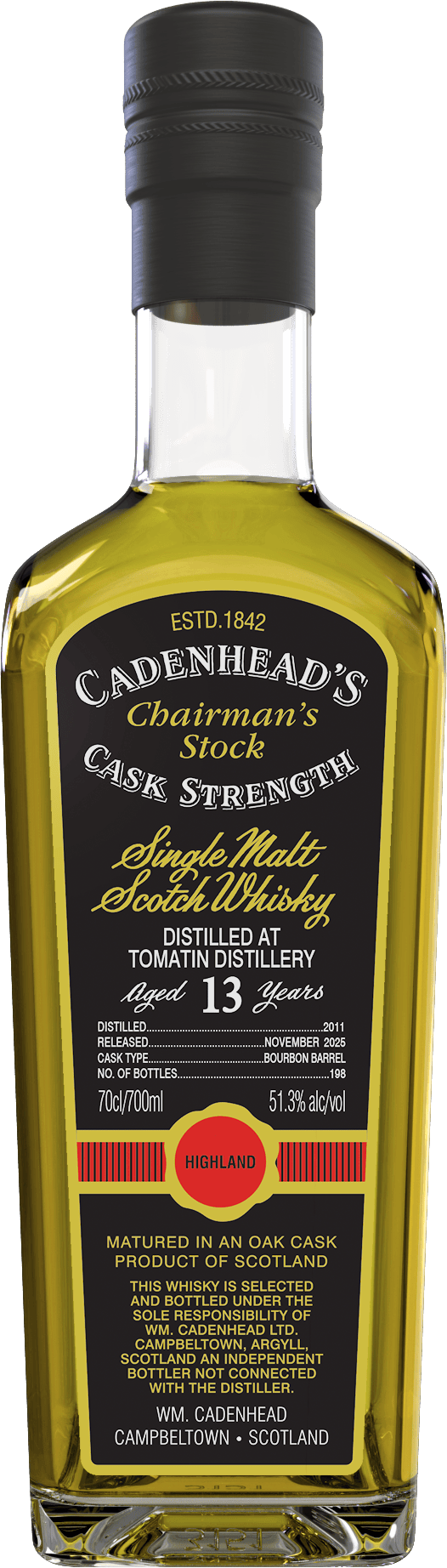 Cadenhead's Chairman's Stock Tomatin 13 Year