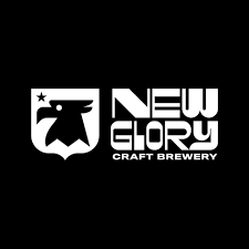 Black and white New Glory Label with an Eagle and a star